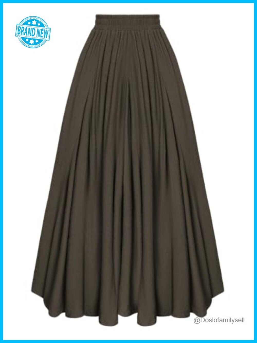Scarlet Darkness Long Flowy Maxi Skirt with Pockets Boho Renaissance